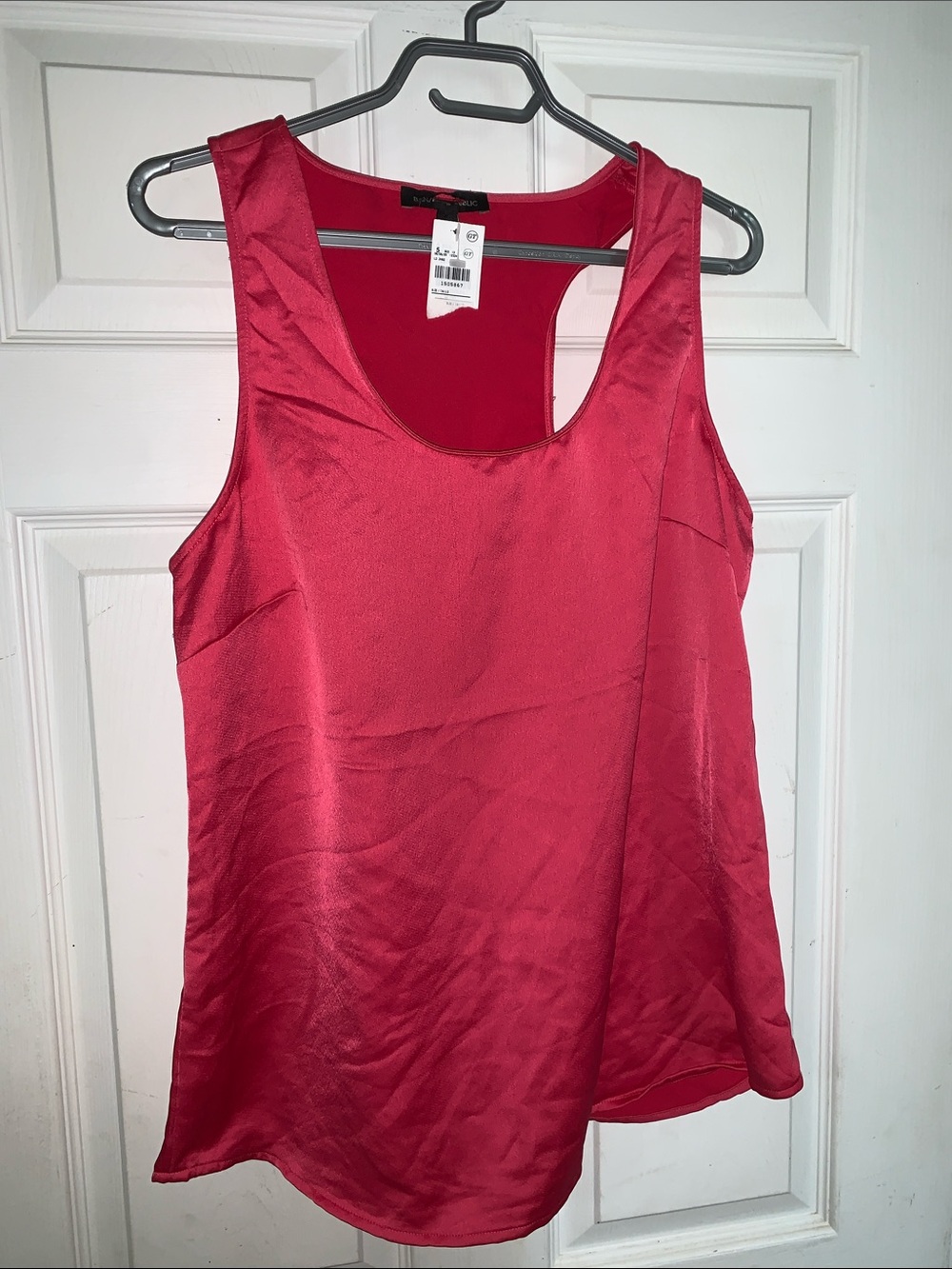 Banana Republic Pink Satin Scoop Tank